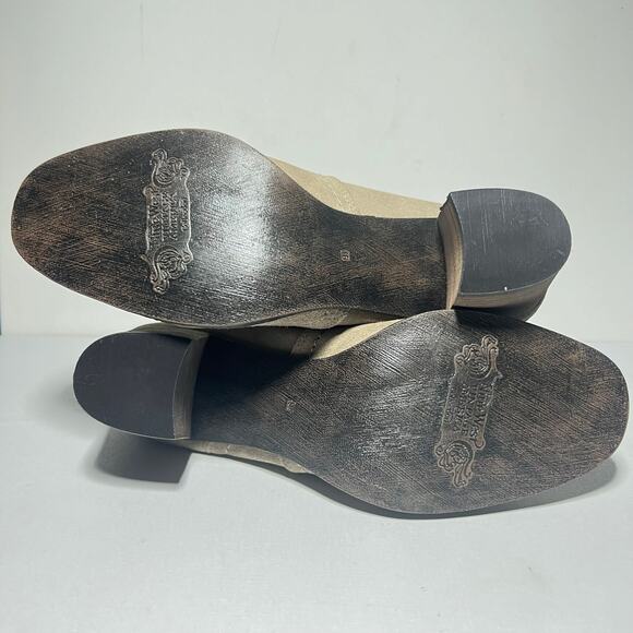 Nine West Zip Boots NW Seastars Boho Taupe Gray Leather New in Box Size 9.5 - Picture 11 of 14